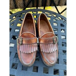 GH Bass Weejuns Leather Loafers Men 8.5D Wine Burgundy Tassel Kiltie Fringe GH Bass Tassel Loafers | eBay main image 4